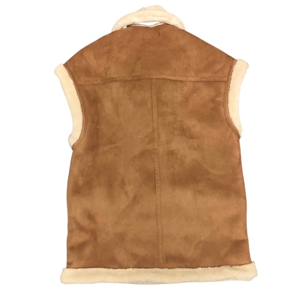 Blank NYC REVOLVE Womens Faux Leather Sherpa Vest Jacket XS NWT - Picture 7 of 8